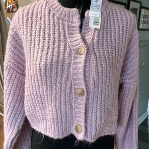 Topshop Chunky knit cropped cardigan